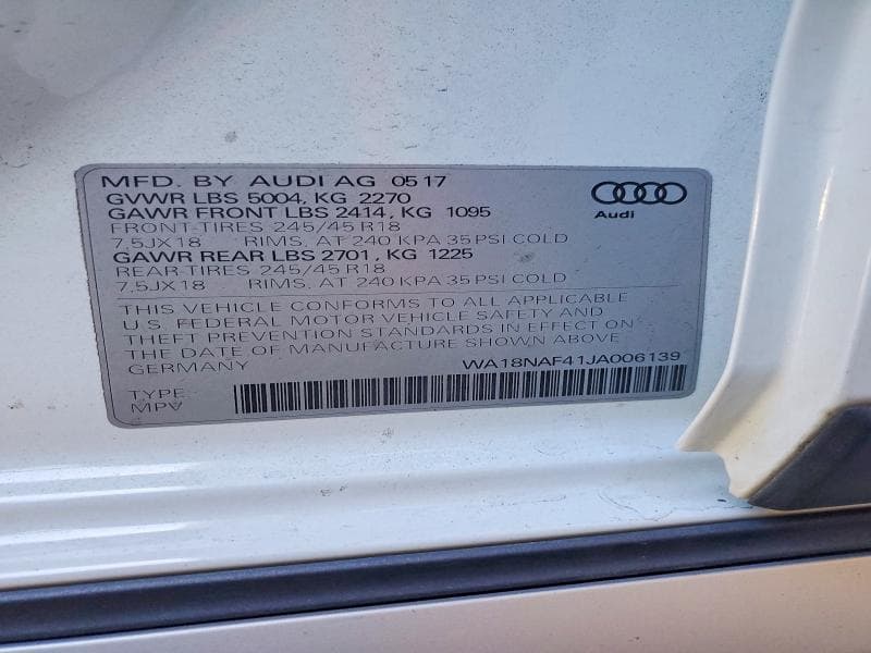 2018 AUDI A4 ALLROAD PREMIUM PLUS 13