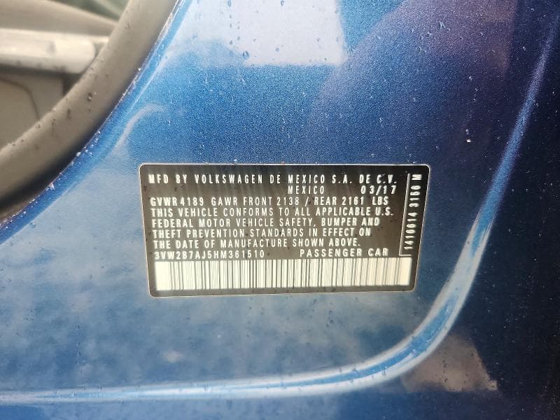 2017 VOLKSWAGEN JETTA S 12
