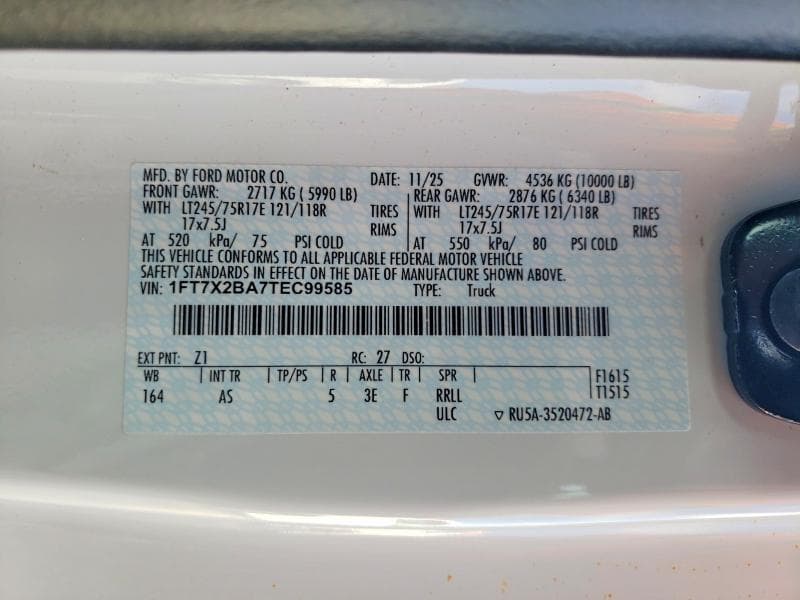 2026 FORD F250 SUPER DUTY 12
