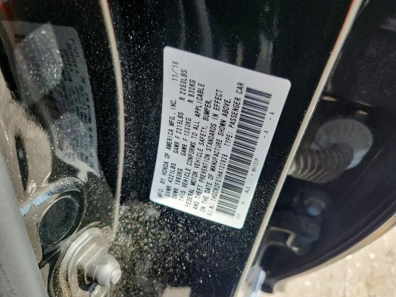2017 HONDA ACCORD EX 12