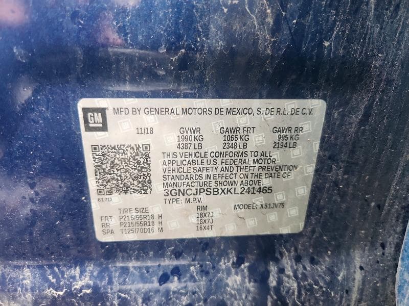 2019 CHEVROLET TRAX 1LT 13