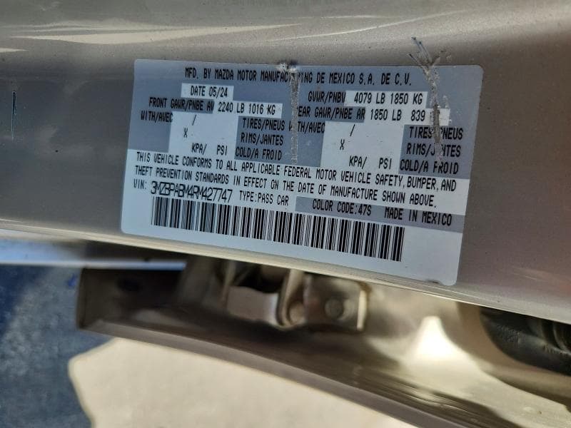 2024 MAZDA 3 SELECT SPORT 13