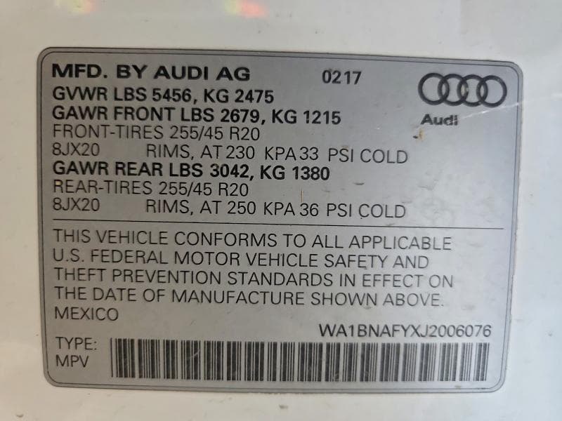 2018 AUDI Q5 PREMIUM PLUS 12