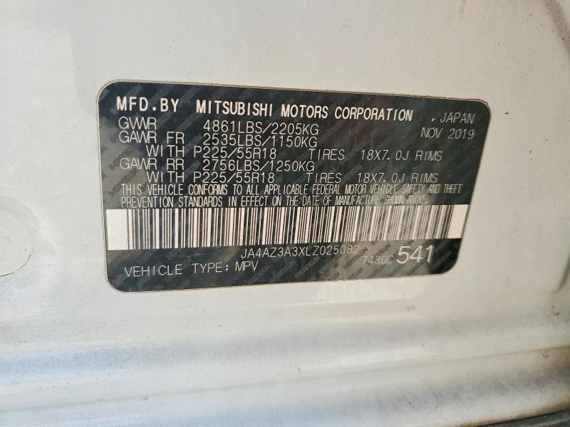 2020 MITSUBISHI OUTLANDER SE 13