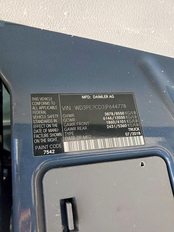 2018 MERCEDES-BENZ SPRINTER 2500 13