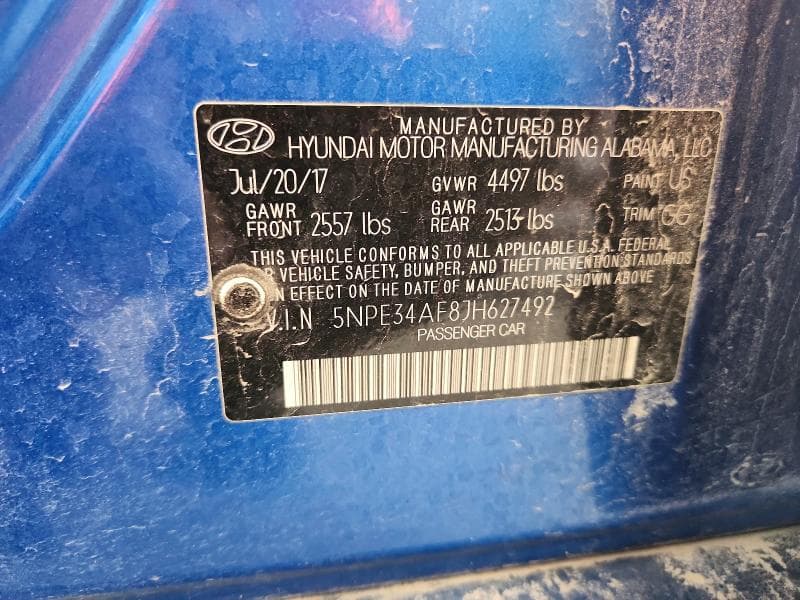 2018 HYUNDAI SONATA LIMITED 12