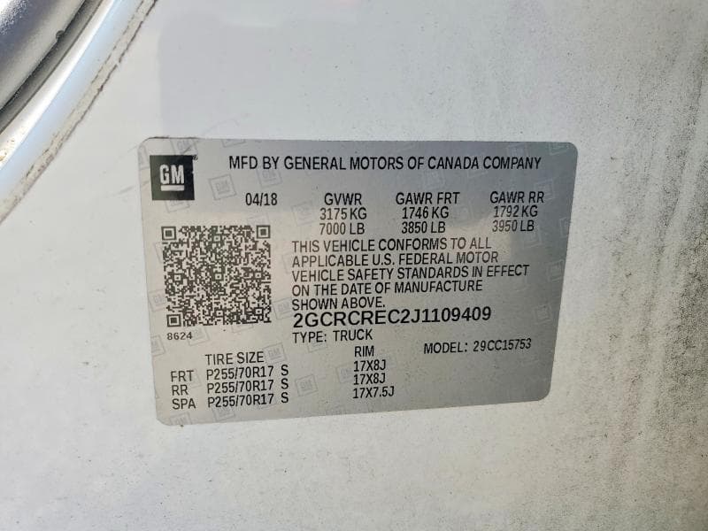 2018 CHEVROLET SILVERADO C1500 LT 12