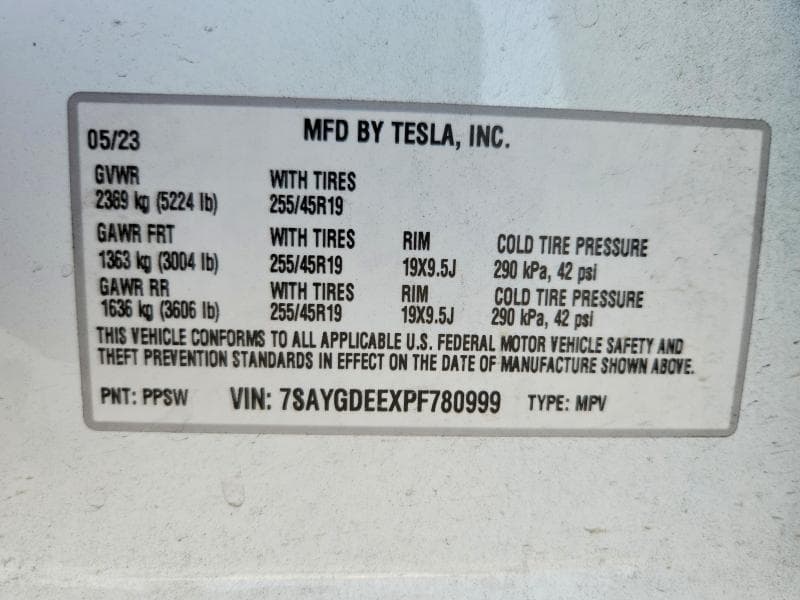 2023 TESLA MODEL Y 13