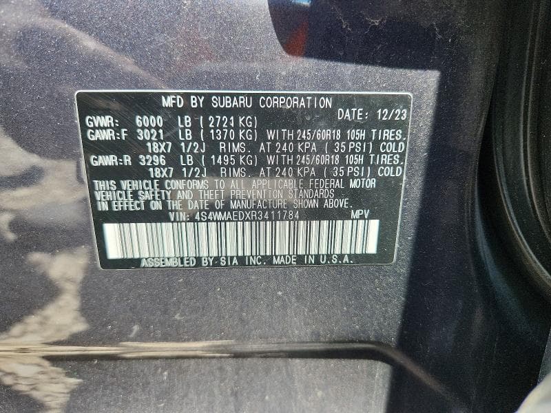 2024 SUBARU ASCENT PREMIUM 13