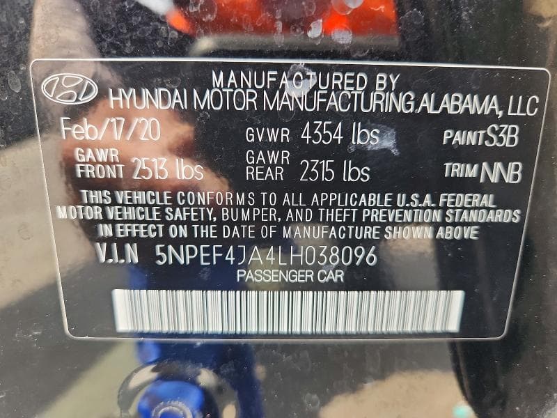 2020 HYUNDAI SONATA SEL 13