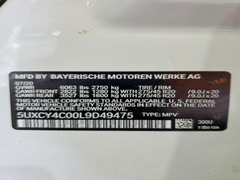 2020 BMW X6 SDRIVE 40I 13