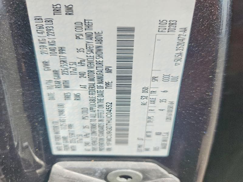 2017 FORD ESCAPE SE 13