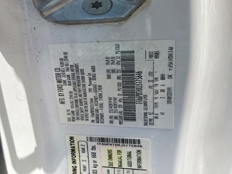 2018 FORD MUSTANG 12