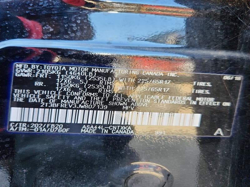 2018 TOYOTA RAV4 LE 13