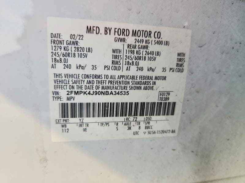 2022 FORD EDGE SEL SEL 14