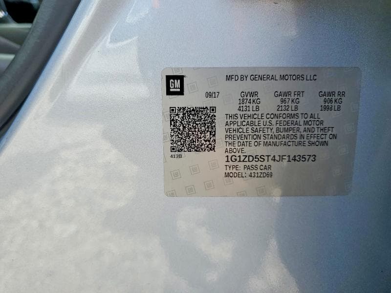 2018 CHEVROLET MALIBU LT 12