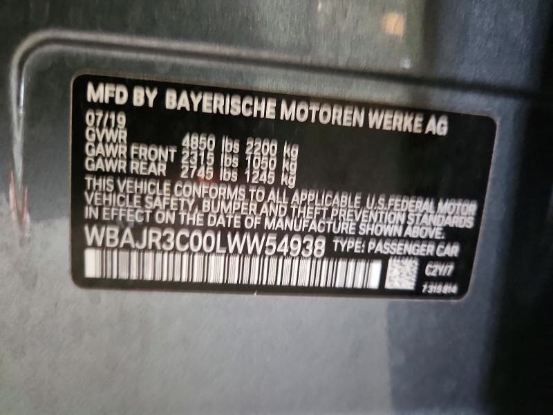 2020 BMW 530 I 12