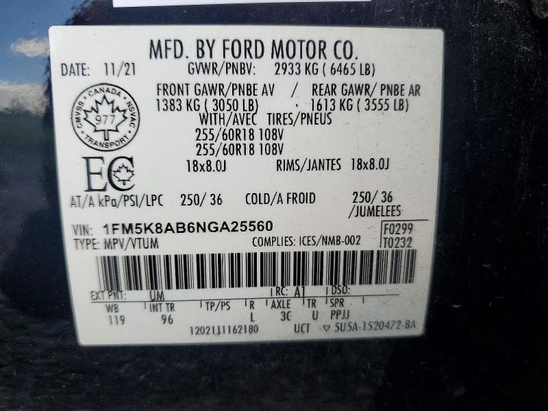 2022 FORD EXPLORER 14
