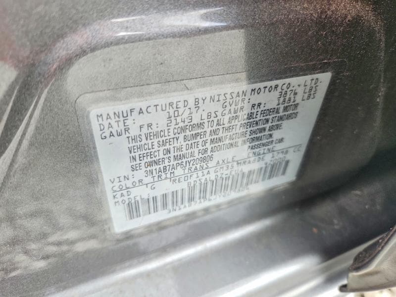2018 NISSAN SENTRA SV 12