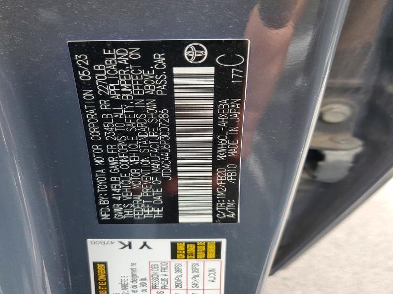 2023 TOYOTA PRIUS LE 13