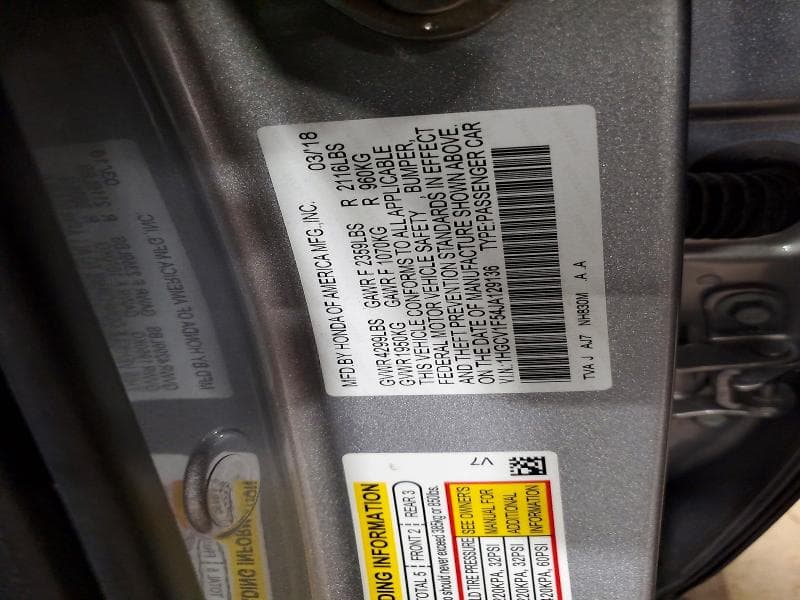 2018 HONDA ACCORD EXL 12