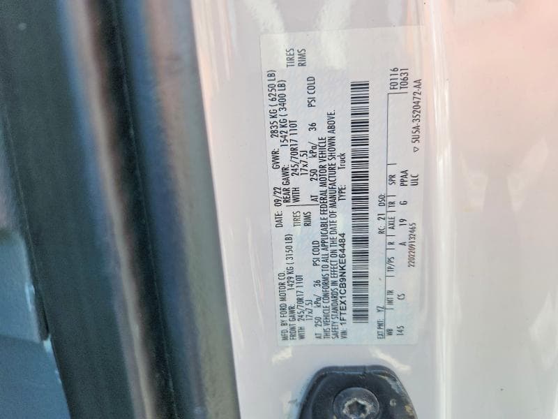 2022 FORD F150 SUPER CAB 13