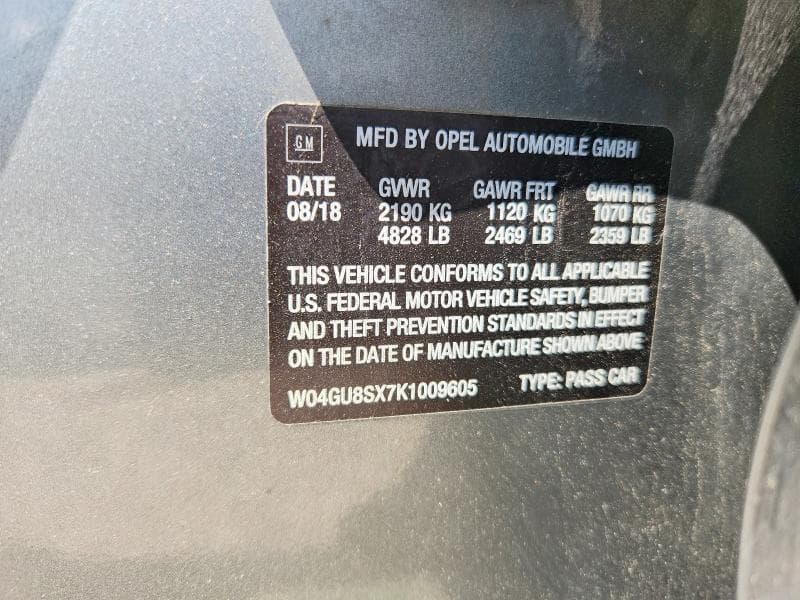 2019 BUICK REGAL TOURX PREFERRED 12