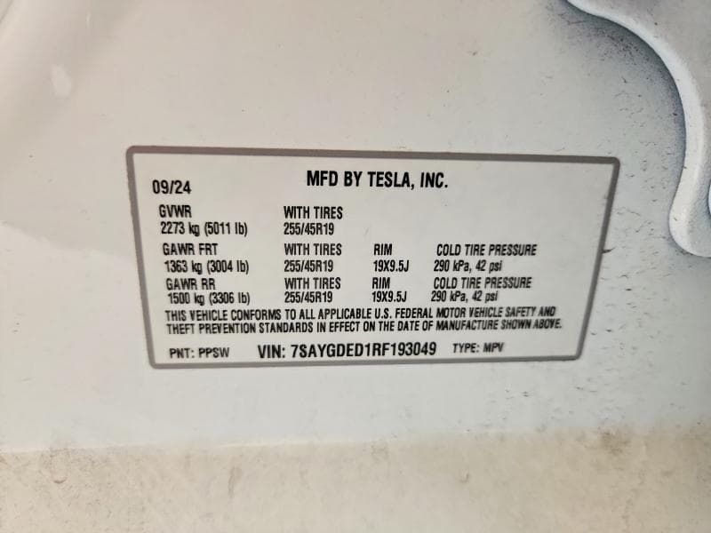 2024 TESLA MODEL Y 12