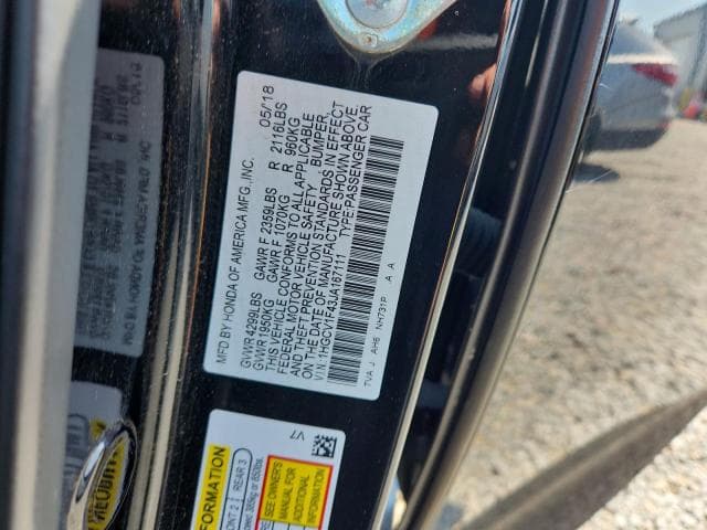 2018 HONDA ACCORD EX 13