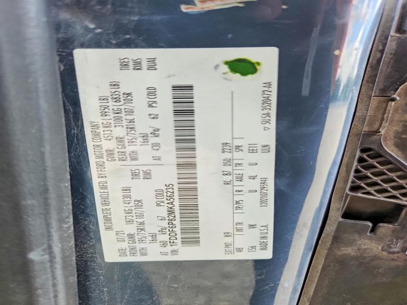2021 FORD TRANSIT - DELIVERY TRUCK 12