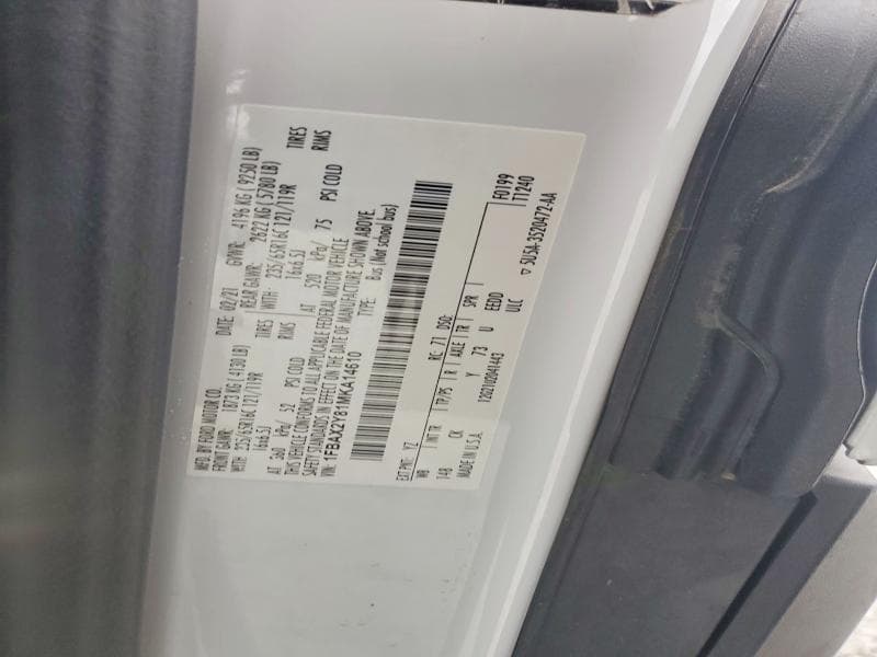 2021 FORD TRANSIT T-350 13