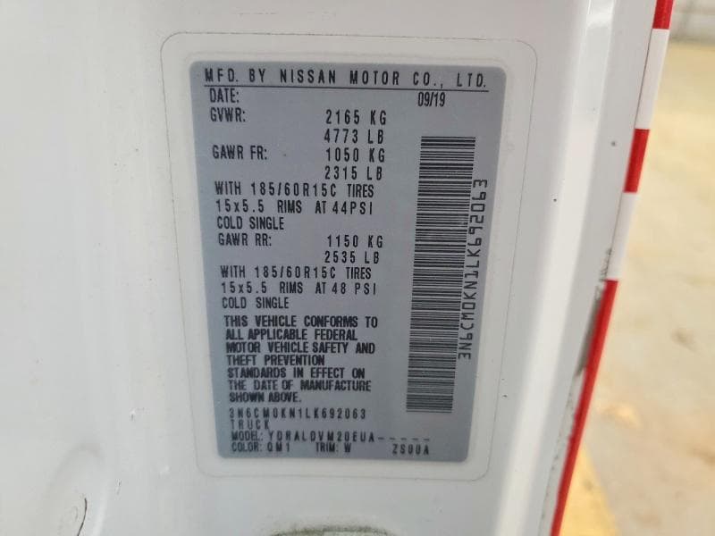 2020 NISSAN NV200 S 12