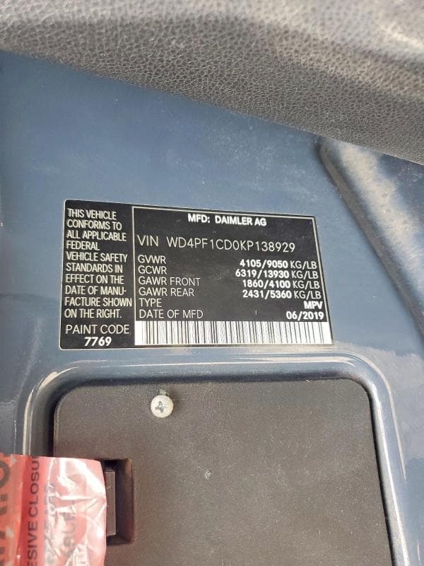 2019 MERCEDES-BENZ SPRINTER 2500/3500 13