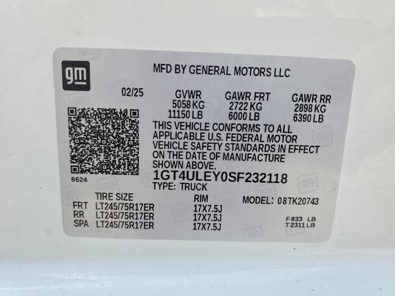 2025 GMC SIERRA K2500 HEAVY DUTY 13