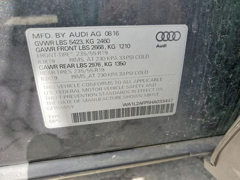 2017 AUDI Q5 PREMIUM PLUS 13