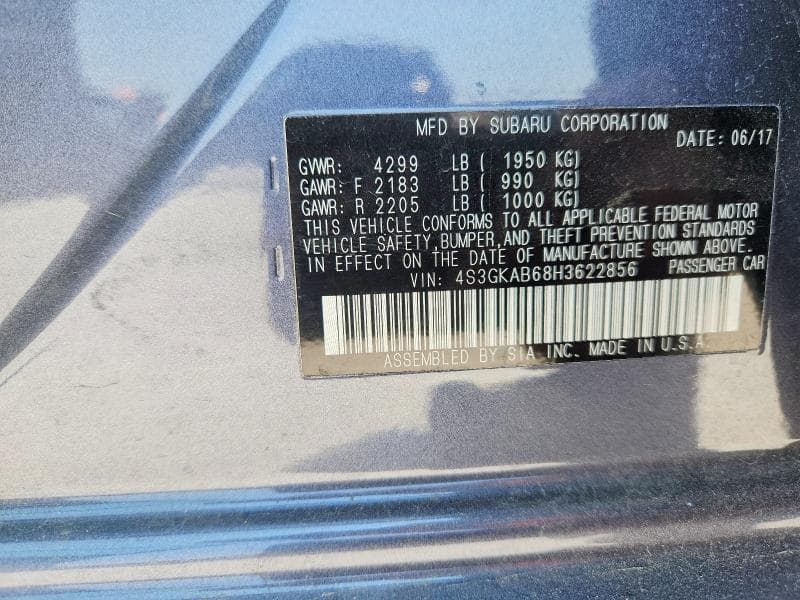 2017 SUBARU IMPREZA PREMIUM 12