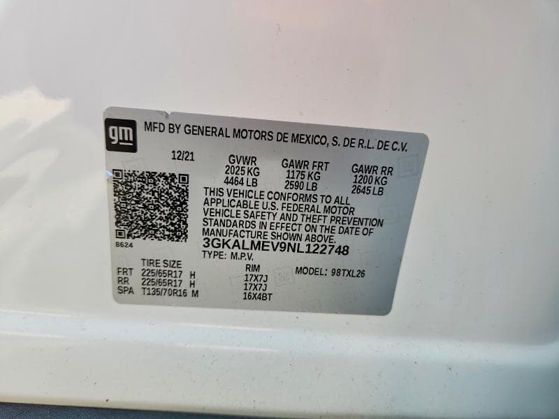 2022 GMC TERRAIN SLE 14