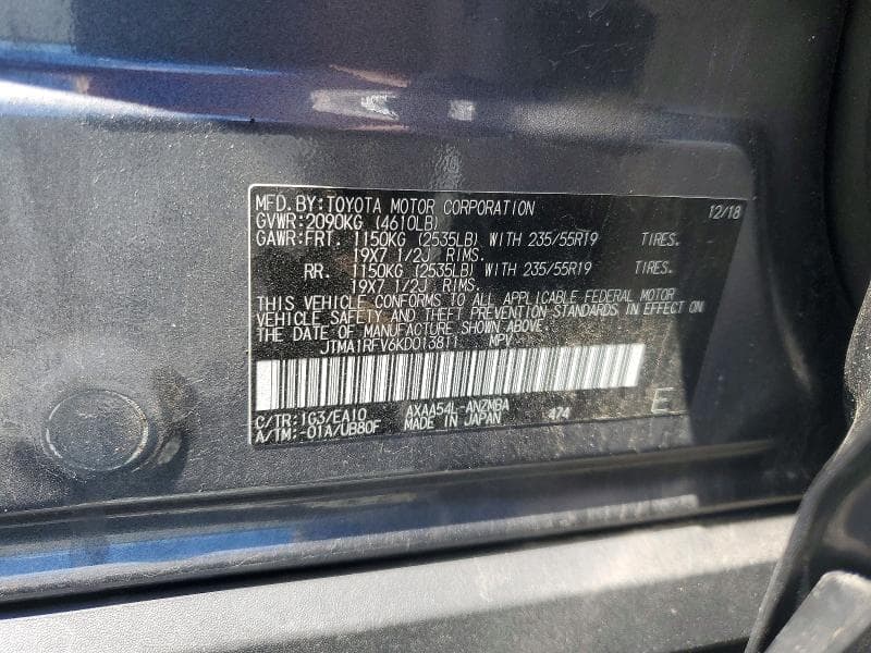 2019 TOYOTA RAV4 XLE PREMIUM 13