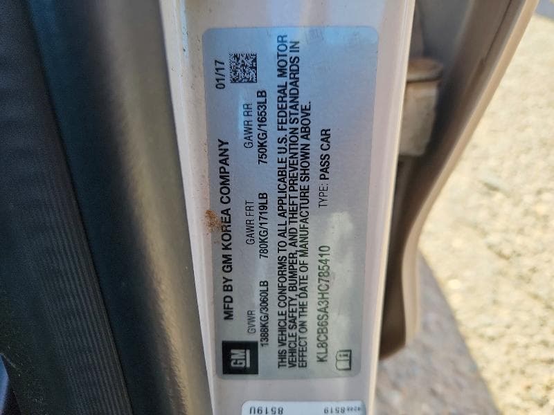 2017 CHEVROLET SPARK LS 13