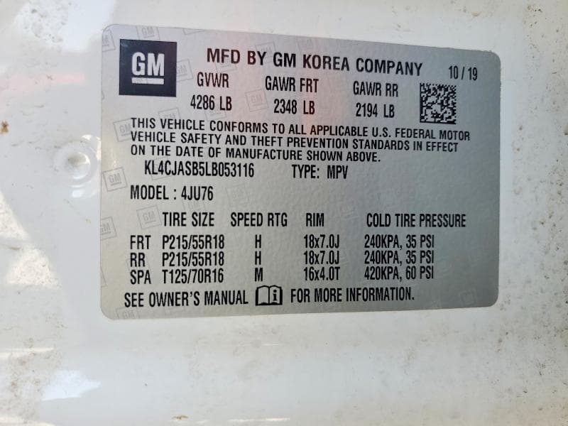 2020 BUICK ENCORE PREFERRED 13
