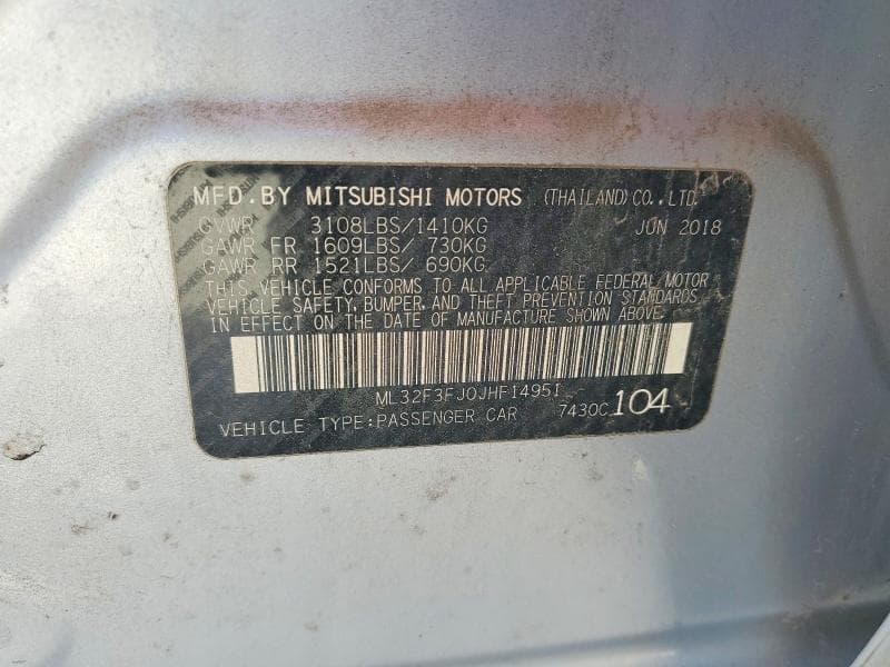 2018 MITSUBISHI MIRAGE G4 ES 12