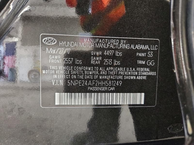 2017 HYUNDAI SONATA SE 12