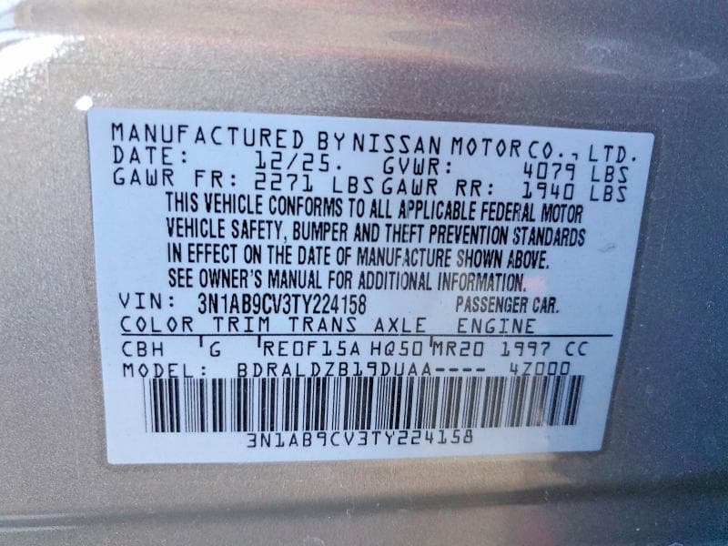 2026 NISSAN SENTRA SV 13