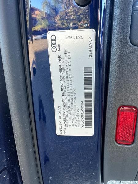2018 AUDI S5 PRESTIGE 10