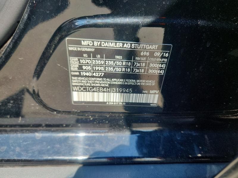 2017 MERCEDES-BENZ GLA 250 13