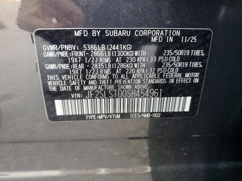 2025 SUBARU FORESTER TOURING 14