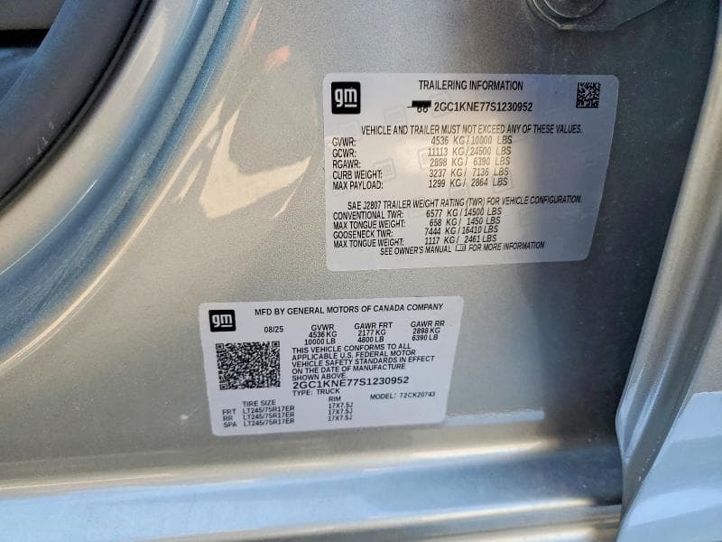 2025 CHEVROLET SILVERADO K2500 HEAVY DUTY LT 13