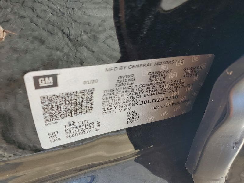 2020 CADILLAC ESCALADE ESV 13