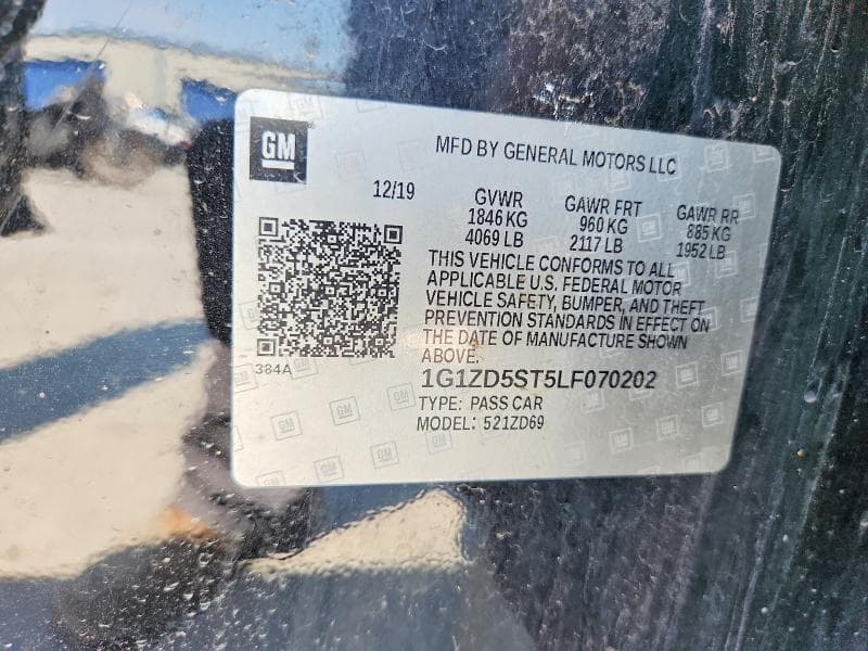 2020 CHEVROLET MALIBU LT 12