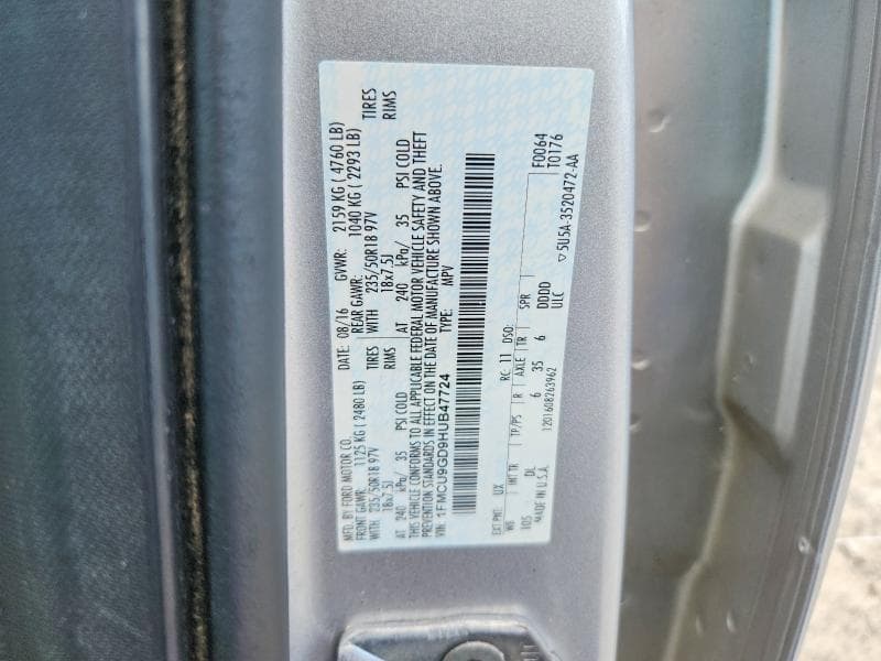2017 FORD ESCAPE SE 13